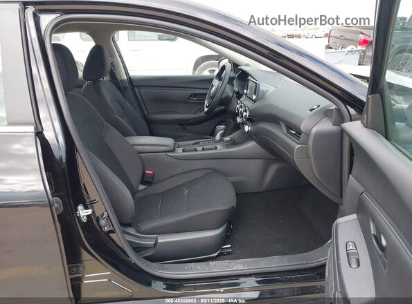 3N1AB8BVXSY334523 2025 NISSAN SENTRA Black წინა სალონის ხედი