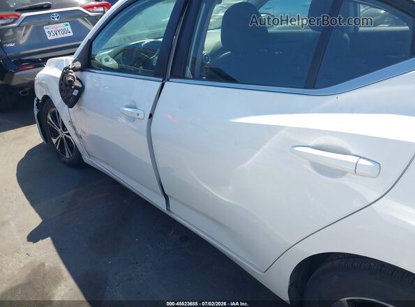 3N1AB8CV0MY201044 2021 NISSAN SENTRA White Widok wnętrza 360 stopni