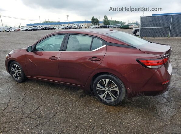 3N1AB8CV0MY221696 2021 NISSAN SENTRA Бордовый 