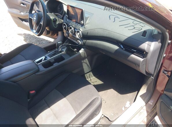 3N1AB8CV0MY242029 2021 NISSAN SENTRA Красный Вид салона спереди