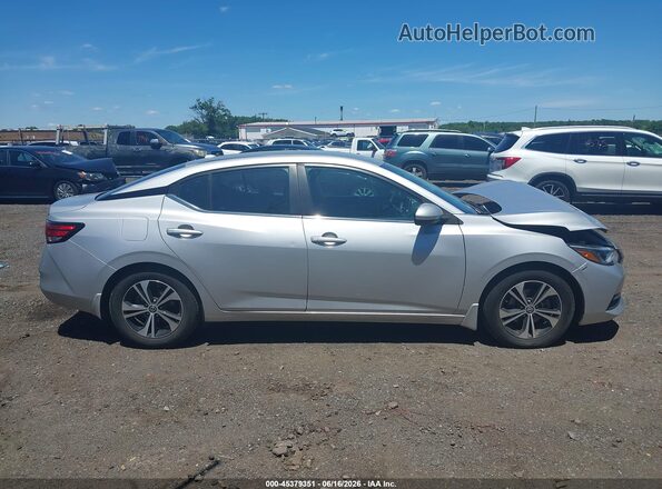 3N1AB8CV0MY267299 2021 NISSAN SENTRA Silver Vista interior trasera