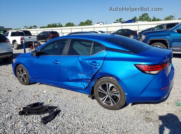 3N1AB8CV0MY292915 2021 NISSAN SENTRA Blue Հետևի ձախ