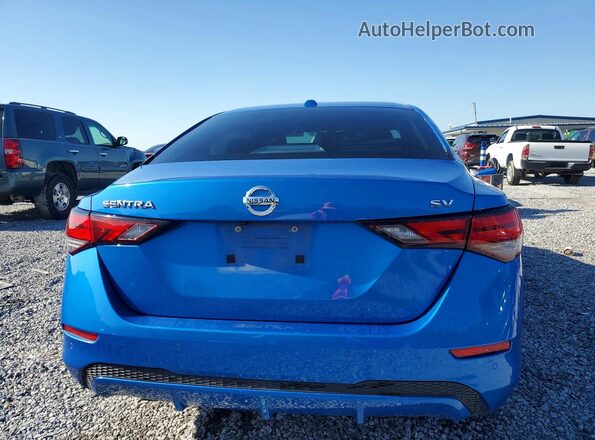 3N1AB8CV0MY292915 2021 NISSAN SENTRA Blue Հետևի տեսք