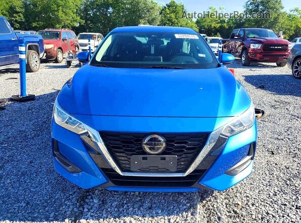 3N1AB8CV0MY292915 2021 NISSAN SENTRA Blue Դիմացի տեսք