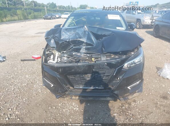 3N1AB8CV0MY324083 2021 NISSAN SENTRA Black Widok zestawu wskaźników