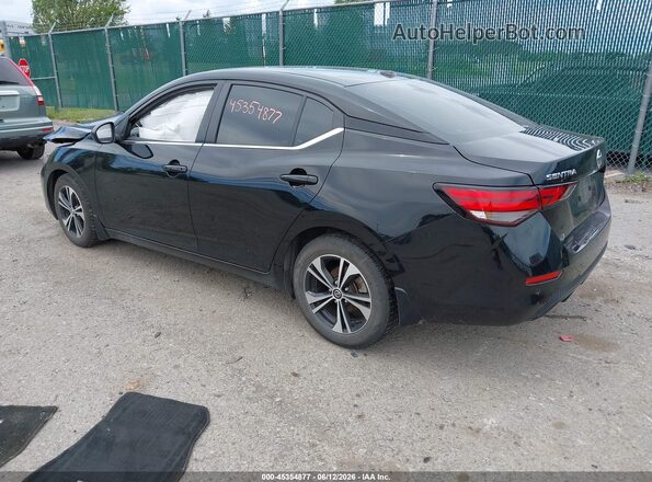 3N1AB8CV0NY210456 2022 NISSAN SENTRA Black Հետևի ձախ