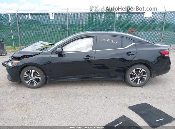 3N1AB8CV0NY210456 2022 NISSAN SENTRA Black Սալոնի 360 աստիճան տեսք