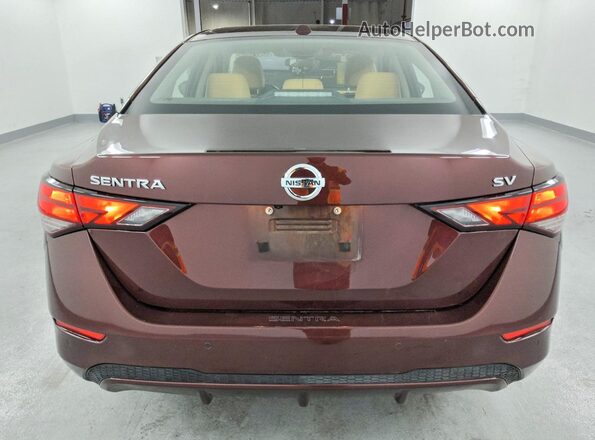 3N1AB8CV0PY245100 2023 NISSAN SENTRA Burgundy Vista trasera