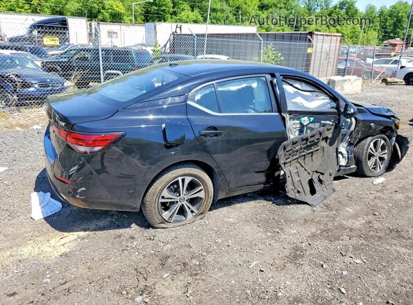 3N1AB8CV0PY257487 2023 NISSAN SENTRA Черный Задняя правая четверть
