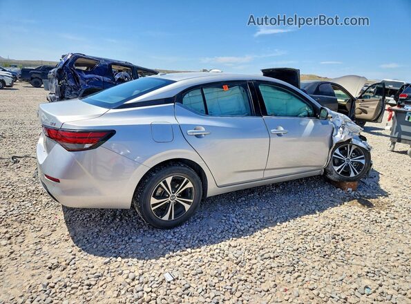 3N1AB8CV0PY296967 2023 NISSAN SENTRA Серебряный Задняя правая четверть