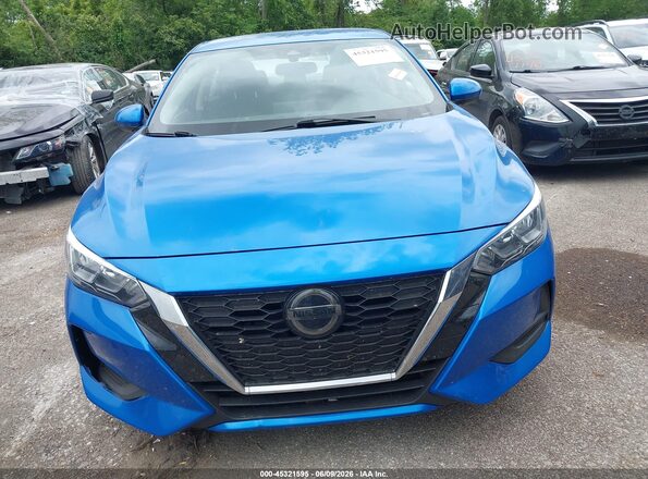 3N1AB8CV0PY299867 2023 NISSAN SENTRA Blue ხელსაწყოთა პანელის ხედი