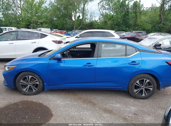3N1AB8CV0PY299867 2023 NISSAN SENTRA Blue სალონის 360-გრადუსიანი ხედი
