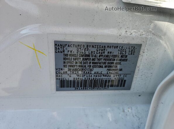 3N1AB8CV0RY217347 2024 NISSAN SENTRA White ძრავის განყოფილების ხედი