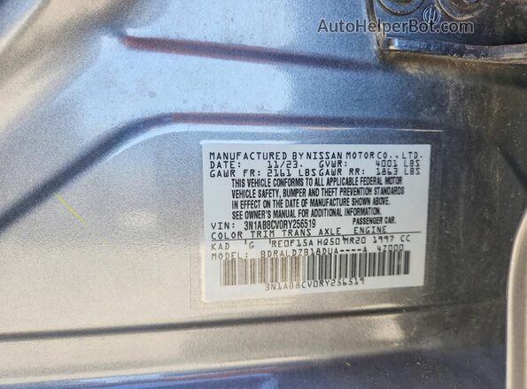 3N1AB8CV0RY256519 2024 NISSAN SENTRA Gray Вид підкапотного простору