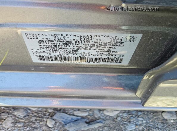 3N1AB8CV0RY284904 2024 NISSAN SENTRA Серый 