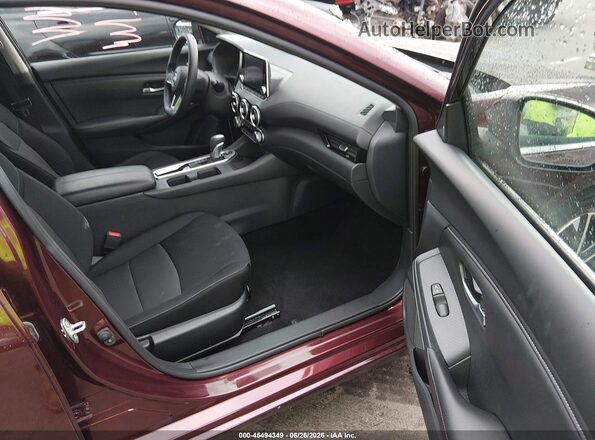 3N1AB8CV0RY365515 2024 NISSAN SENTRA Burgundy Вид салону спереду