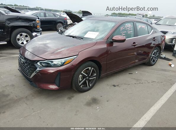 3N1AB8CV0RY365515 2024 NISSAN SENTRA Burgundy Передня ліва чверть