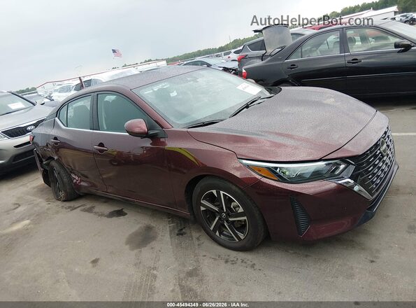 3N1AB8CV0RY365515 2024 NISSAN SENTRA Burgundy Вид задньої частини салону