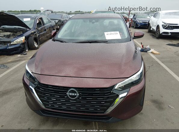 3N1AB8CV0RY365515 2024 NISSAN SENTRA Burgundy Вид щитка приладів