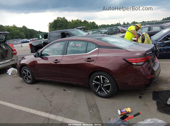 3N1AB8CV0RY365515 2024 NISSAN SENTRA Burgundy Панорамний вид салону 360°