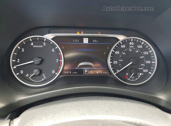 3N1AB8CV0SY290806 2025 NISSAN SENTRA Бордовый Вид щитка приборов