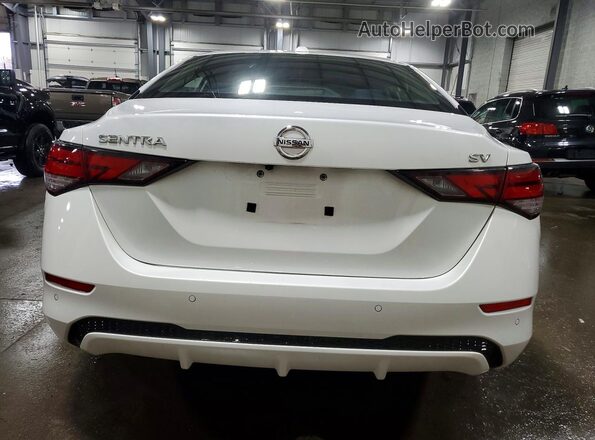 3N1AB8CV1LY214545 2020 NISSAN SENTRA White Widok z tyłu