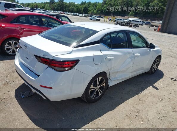 3N1AB8CV1MY249667 2021 NISSAN SENTRA White უკანა მარჯვენა