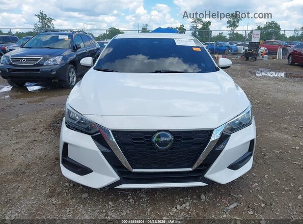3N1AB8CV1MY278442 2021 NISSAN SENTRA White ხელსაწყოთა პანელის ხედი
