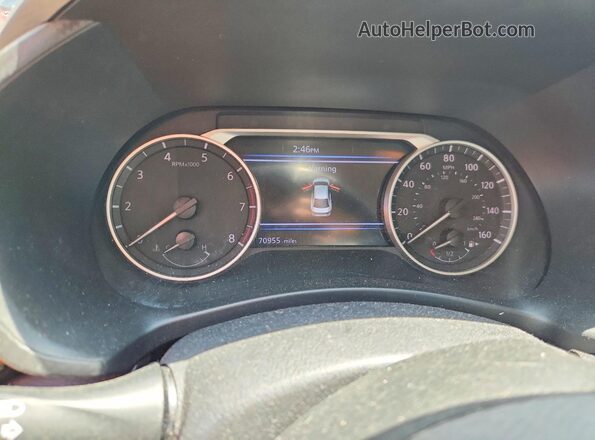 3N1AB8CV1MY285312 2021 NISSAN SENTRA Silver ხელსაწყოთა პანელის ხედი