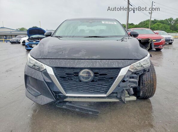 3N1AB8CV1MY309155 2021 NISSAN SENTRA Black Դիմացի տեսք