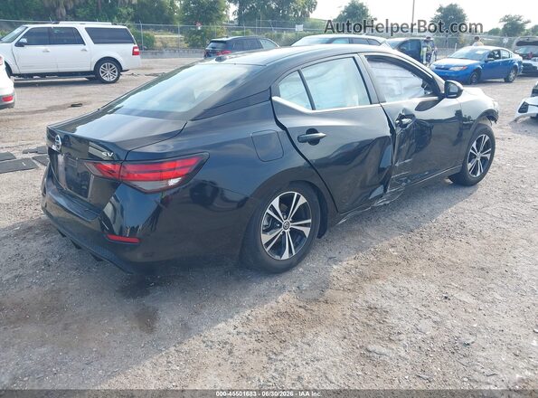 3N1AB8CV1MY320818 2021 NISSAN SENTRA Черный Задняя правая четверть