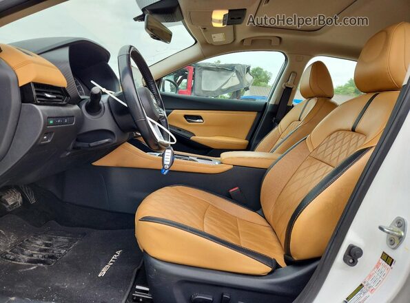 3N1AB8CV1MY321810 2021 NISSAN SENTRA White Vista interior delantera