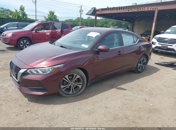 3N1AB8CV1MY326215 2021 NISSAN SENTRA Red Front left