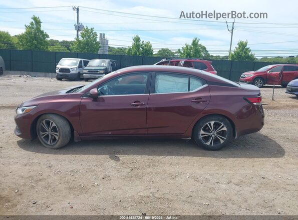 3N1AB8CV1MY326215 2021 NISSAN SENTRA Red 360 interior view