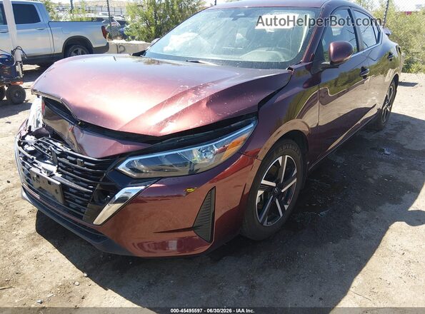 3N1AB8CV1RY203828 2024 NISSAN SENTRA Maroon Vista frontal