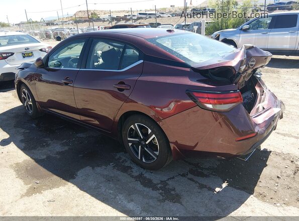 3N1AB8CV1RY203828 2024 NISSAN SENTRA Maroon Trasero izquierdo