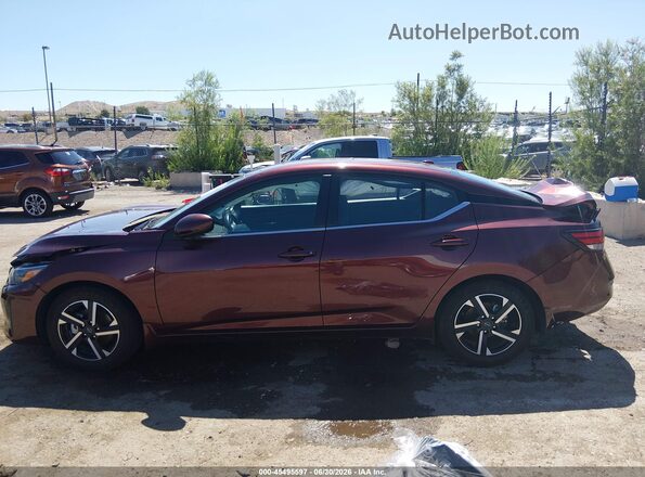 3N1AB8CV1RY203828 2024 NISSAN SENTRA Maroon Vista interior trasera