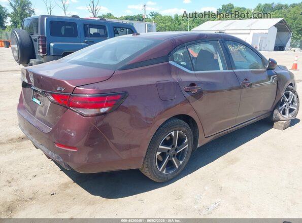 3N1AB8CV1RY305470 2024 NISSAN SENTRA Maroon Tył prawy