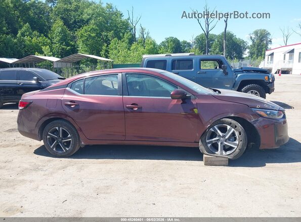 3N1AB8CV1RY305470 2024 NISSAN SENTRA Maroon Widok zestawu wskaźników