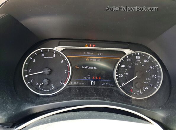3N1AB8CV1RY322110 2024 NISSAN SENTRA Blue Вид щитка приладів