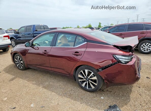 3N1AB8CV1RY347296 2024 NISSAN SENTRA Burgundy Задня ліва чверть