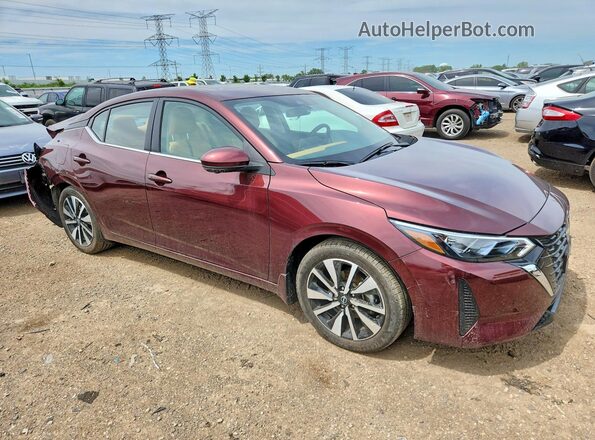 3N1AB8CV1RY347296 2024 NISSAN SENTRA Burgundy Передня права чверть