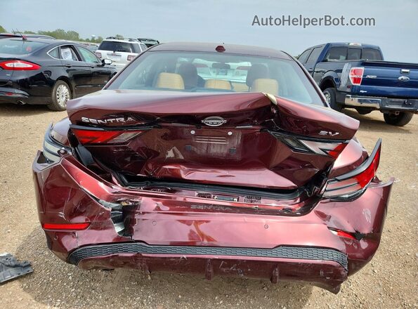 3N1AB8CV1RY347296 2024 NISSAN SENTRA Burgundy Вид ззаду