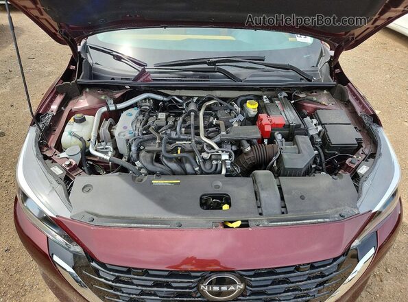 3N1AB8CV1RY347296 2024 NISSAN SENTRA Burgundy Вид задньої частини салону