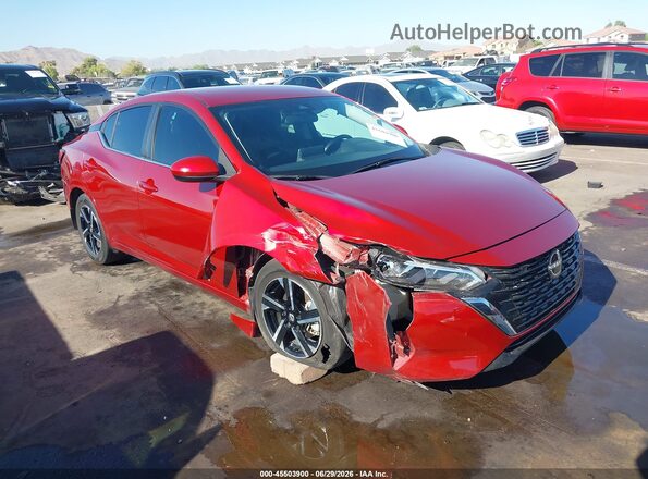 3N1AB8CV1SY245972 2025 NISSAN SENTRA Red Դիմացի տեսք