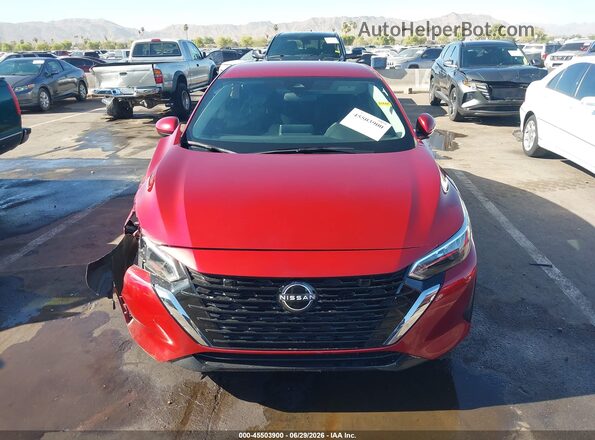 3N1AB8CV1SY245972 2025 NISSAN SENTRA Red Սարքավորումների վահանակի տեսք
