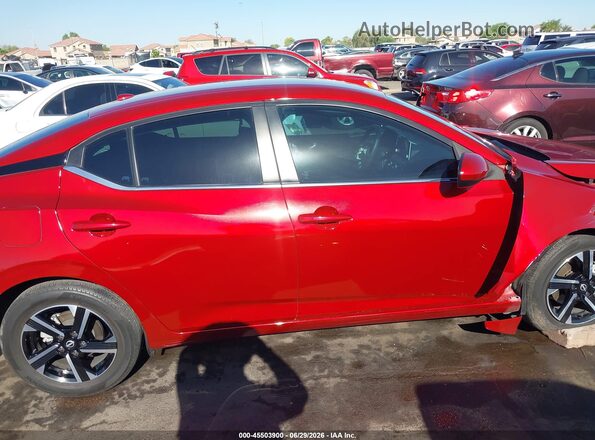 3N1AB8CV1SY245972 2025 NISSAN SENTRA Red Սալոնի հետևի տեսք