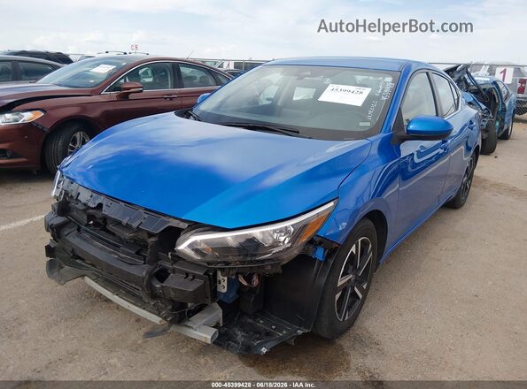 3N1AB8CV1SY260116 2025 NISSAN SENTRA Blue წინა მარცხენა ხედი სამი მეოთხედიდან