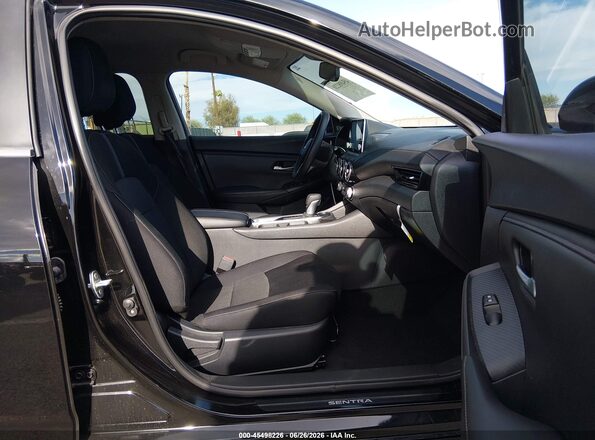 3N1AB8CV1SY290247 2025 NISSAN SENTRA Black წინა სალონის ხედი