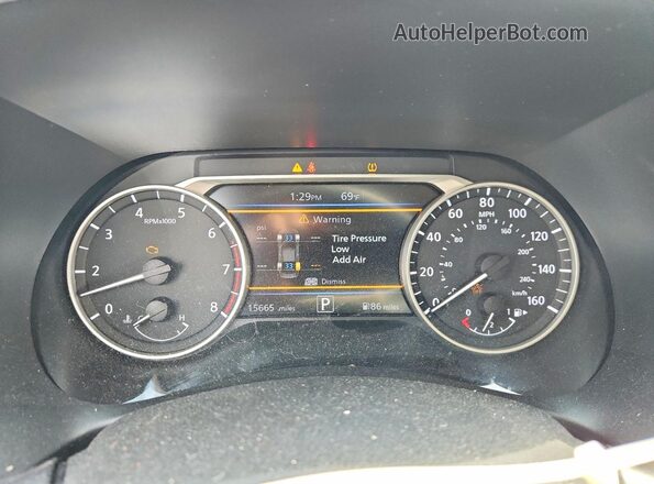 3N1AB8CV1SY389165 2025 NISSAN SENTRA Black Вид щитка приладів